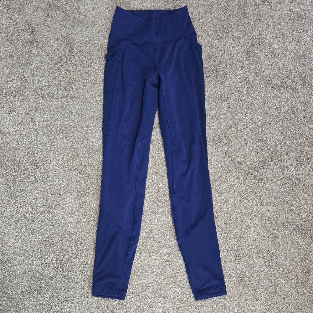 Lululemon Navy Blue High-Waisted Leggings